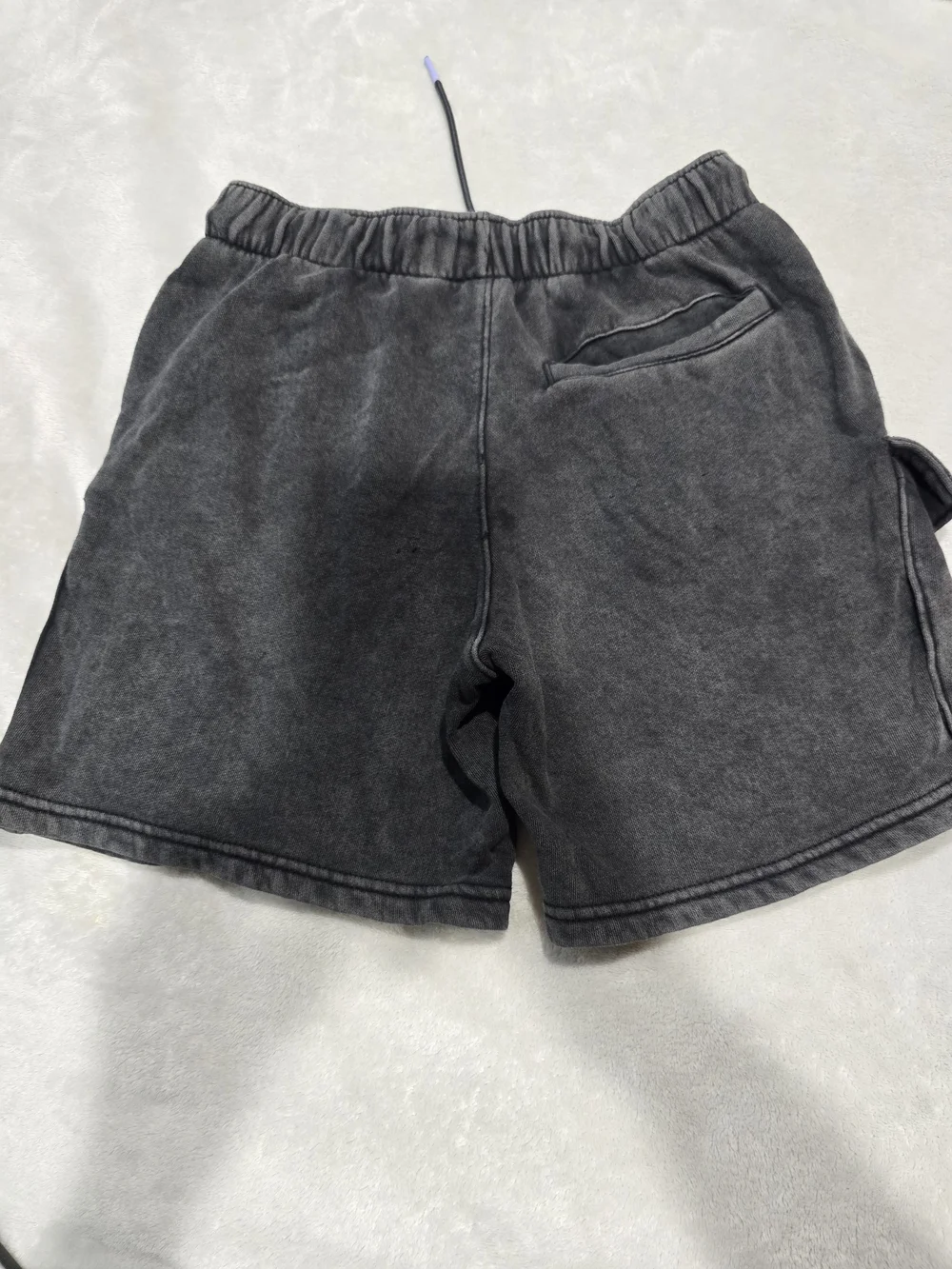 Old Navy Cargo Drawstring Shorts - Black & Cream